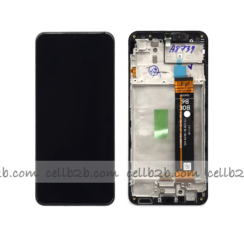 *Pantalla Samsung Galaxy A23 5G A236B Negra CON MARCO Original LCD+Táctil SERVICE PACK
