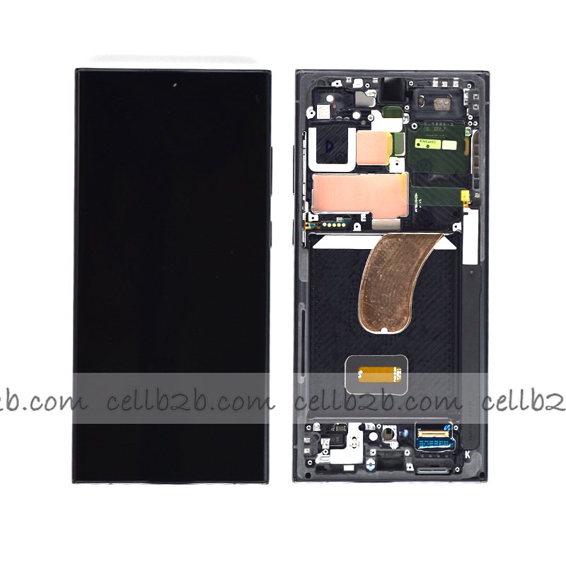 *Pantalla Samsung Galaxy S23 Ultra S918 Negra CON MARCO Original LCD+Táctil SERVICE PACK