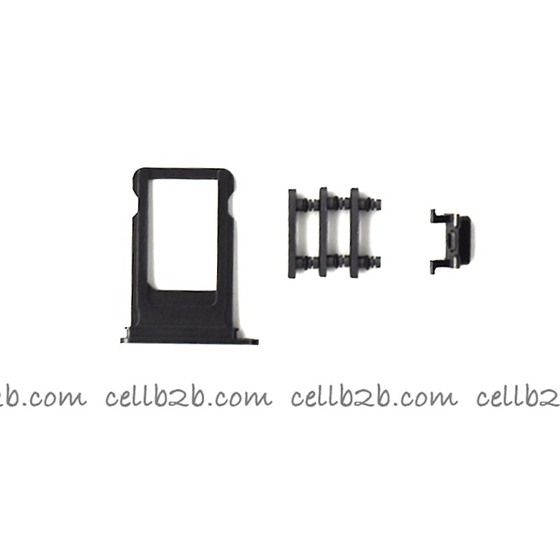 Set de Botones Lateral + Bandeja de SIM para iPhone 8 Plus Negro