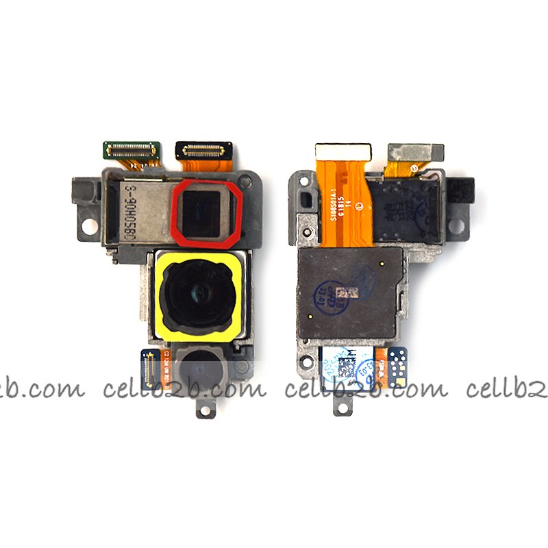 Cámara Trasera para Samsung Note 20 Ultra N985F/Note 20 Ultra 5G N986F Teleobjetivo y Gran Angular Original