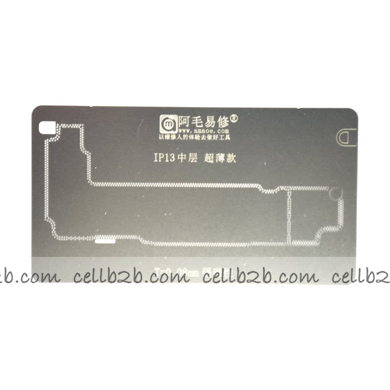 AMAOE 0.08MM Plandilla De Reballing BGA De Capa Media para iPhone 13