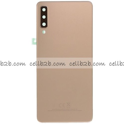 Tapa Trasera Samsung A7 2018 A750 Dorada CON LENTE