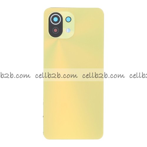 Tapa trasera para Xiaomi Mi 11 Lite 5G Amarillo ORI CON LENTE