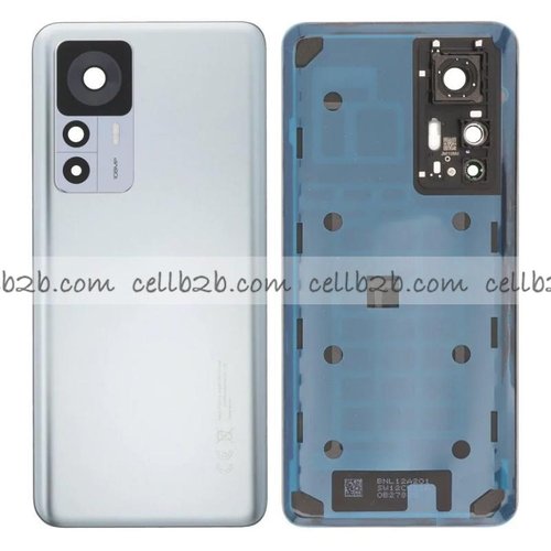 Tapa Trasera para Xiaomi Mi 12T Plateada CON LENTE