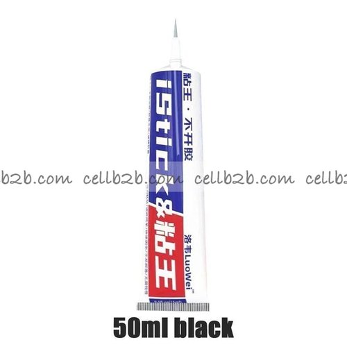 Luowei Istick Pegamento Marcos Negro para Pegar el Marco del LCD Pefamento para Marcos de Endurecumiento rápido 50ML