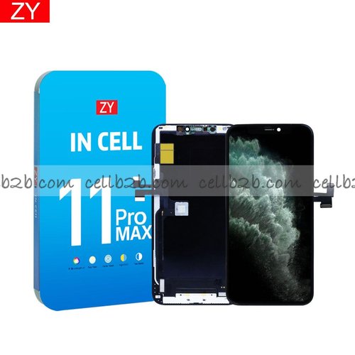 Pantalla iPhone 11 Pro Max ZY FHD-COF 1080p INCELL LCD+Táctil Negra Completa (Control IC reemplazable)