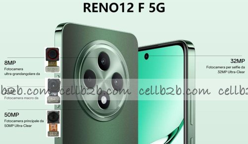 Cámara Trasera para OPPO Reno12 F 5G Gran Angular