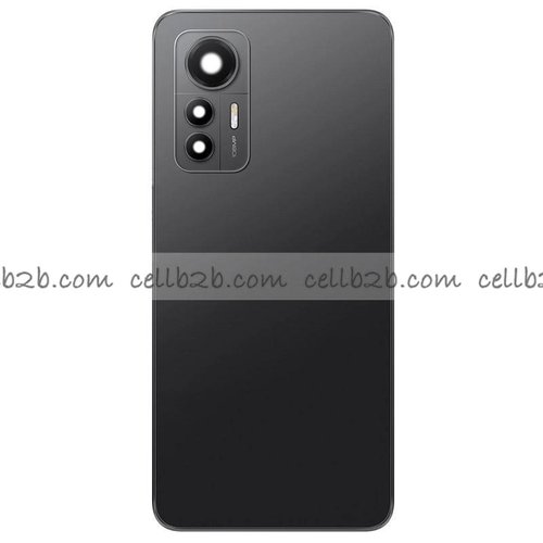 Tapa Trasera Xiaomi Mi 12 Lite Negra ORI CON LENTE