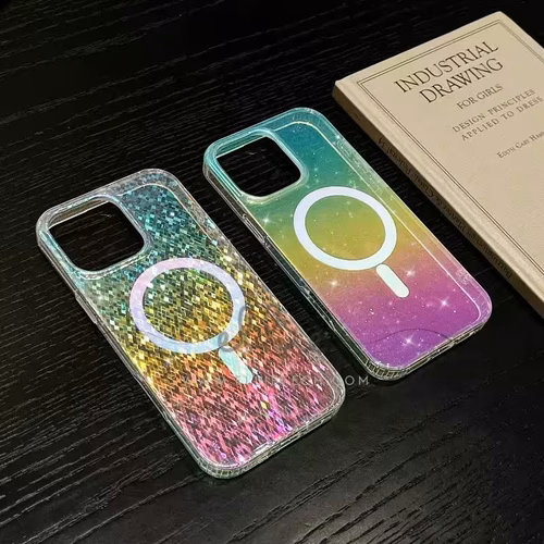 Funda Magsafe con Glitter Gradiente para iPhone 12 / 12 Pro