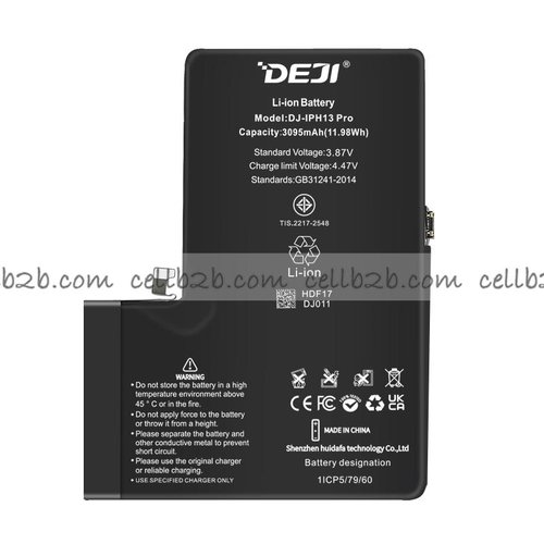 DEJI Batería para iPhone 13 Pro Capacidad Estándar 3095mAh