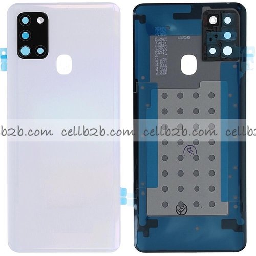 Tapa Trasera Samsung A21S A217F Blanca CON LENTE