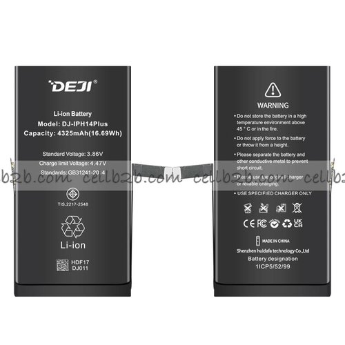 DEJI Batería para iPhone 14 Plus Capacidad Estándar 4325mAh