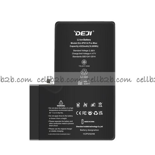 DEJI Batería para iPhone 14 Pro Max Capacidad Estándar 4323mAh
