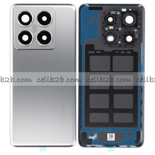 Tapa Trasera para Xiaomi Mi 14T Pro 5G Titanic Gris CON LENTE