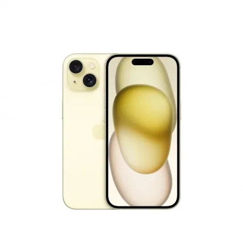 *Móvil iPhone 15 - 128GB Amarillo Grado A, Salud de Batería 85%+ SIM Física (USADO)