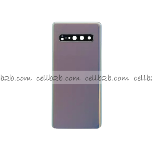 Tapa Trasera Samsung S10 5G Plateada CON LENTE