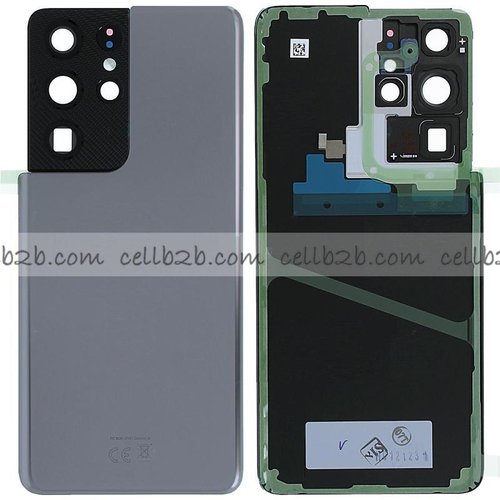 Tapa Trasera Samsung S21 Ultra 5G G998B Gris CON LENTE