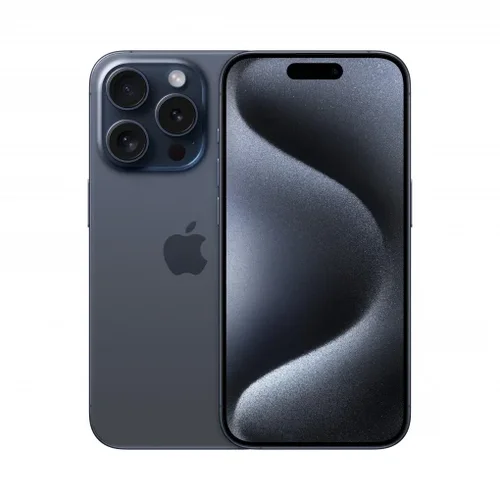 *Móvil iPhone 15 Pro Max - 256GB Azul Titanio Grado A, Salud de Batería 85%+ SIM Física (USADO)