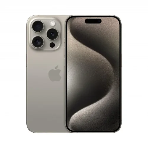 *Móvil iPhone 15 Pro Max - 256GB Titanio Natural Grado A, Salud de Batería 85%+ SIM Física (USADO)