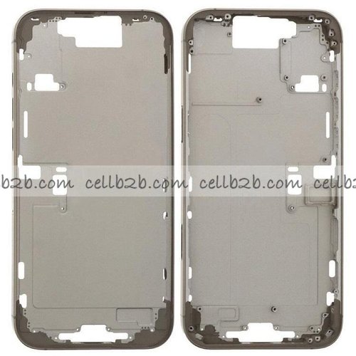 Carcasa Frontal para iPhone 16 Pro Max Titanic Natural