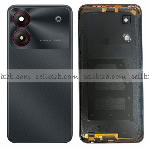Tapa Trasera para ZTE Blade A34 Negra CON LENTE