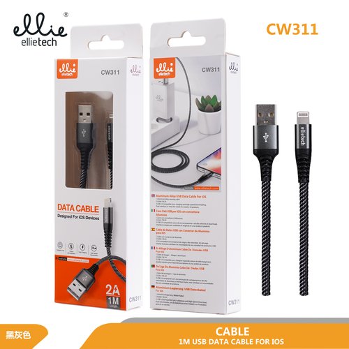 Ellietech CW311 Cable de Dato Micro Usb a iOS Lighting 2A 1M