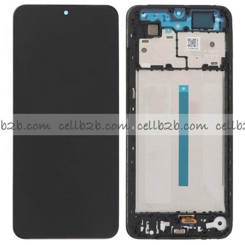 Original Nueva Pantalla Xiaomi Redmi A5 4G (25028RN03Y) / Redmi A5 5G FLEX CORTO (BIG COVER) Negra Con Marco Completa Tactil+LCD (VERSION EUROPA 173MM)