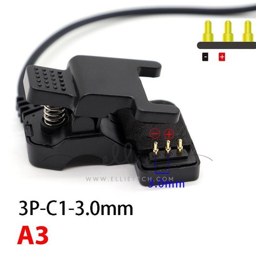 Cargador de Reloj Tipo Clip para Reloj 3 Pines 3.0mm