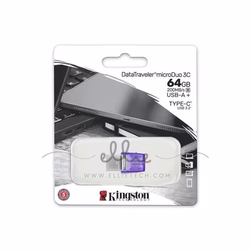 *Kingston Pendrive 128GB Memoria USB-Type C 3.2 DateTraveler MicroDuo 200MB/S