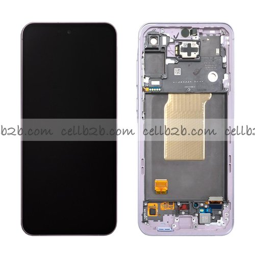 *Pantalla Samsung Galaxy A55 5G A556 Lila Con Marco Completa SERVICE PACK (Asmbld)