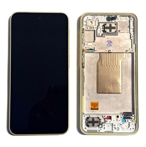 *Pantalla Samsung Galaxy A35 5G A356 Amarillo Con Marco Completa SERVICE PACK (Asmbld)