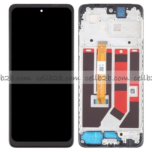 Original Pantalla OPPO A58 4G Negra CON MARCO Completa LCD+Táctil