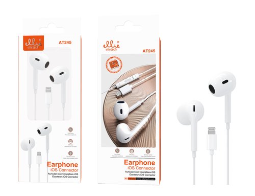 Ellietech AT245 Auriculares con Cable Lightning para iPhone