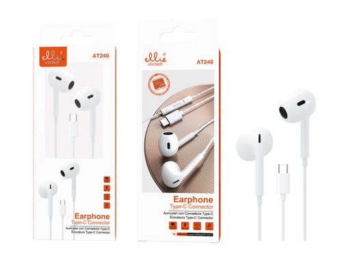 Ellietech AT246 Auriculares con Cable Tipo C