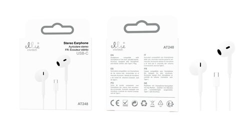Ellietech AT248 Auriculares con Cable Tipo C
