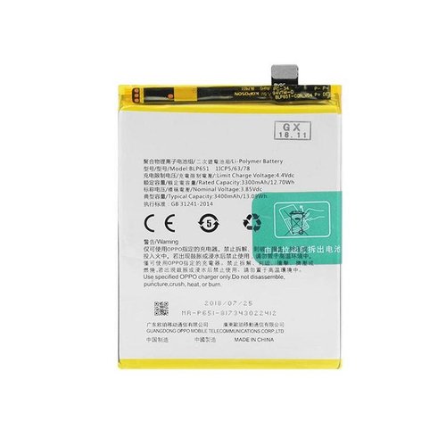 Batería BLP651 para OPPO R15 (PACM00, CPH1835, PACT00, PAAT00)