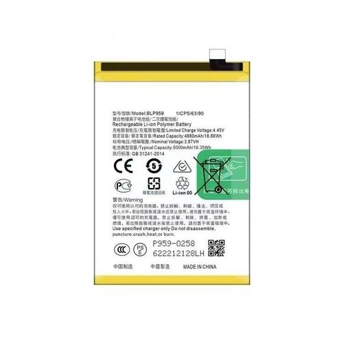 Batería BLP959 para OPPO Reno8 T 4G (CPH2481)
