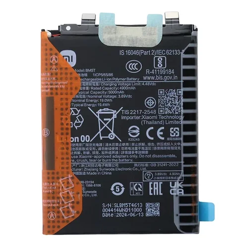 *Batería Xiaomi Mi 13T 5G / Mi 14T / Redmi Note 13 Pro 4G / Poco M6 Pro 4G / Poco X6 Pro 5G BM5T SERVICE PACK