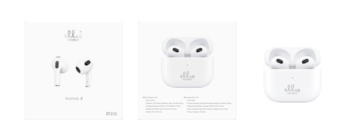 Ellietech BT233 AroPods 2 (4ª generación) con Estuche de Carga