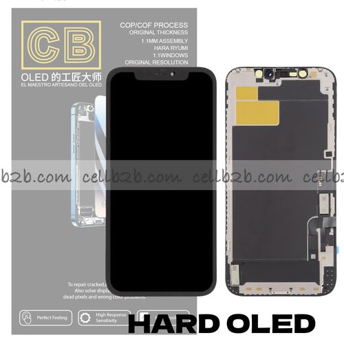 Pantalla « CB HARD OLED » iPhone 12 / 12 Pro control IC Reemplazable LCD+TACTIL Completo