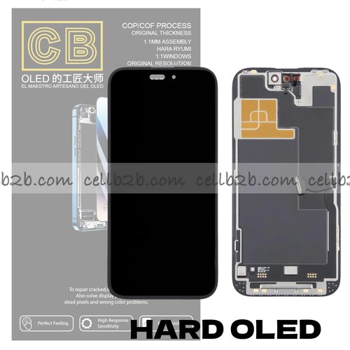 Pantalla « CB HARD OLED » iPhone 14 Pro control IC Reemplazable LCD+TACTIL Completo