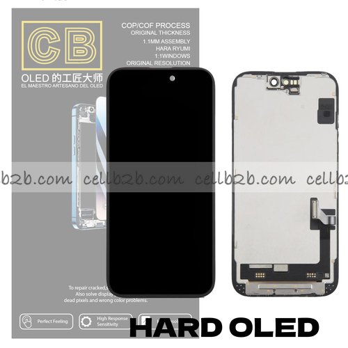 Pantalla « CB HARD OLED » iPhone 15 control IC Reemplazable LCD+TACTIL Completo