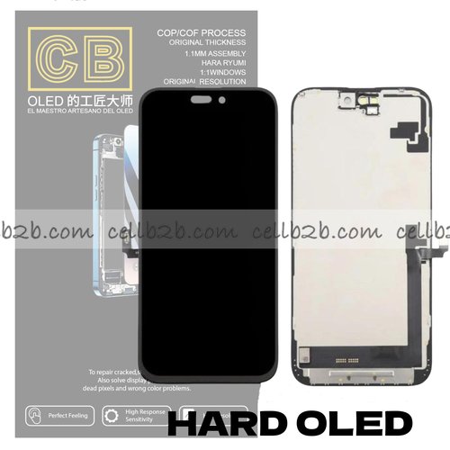 Pantalla « CB HARD OLED » iPhone 16 Plus control IC Reemplazable LCD+TACTIL Completo