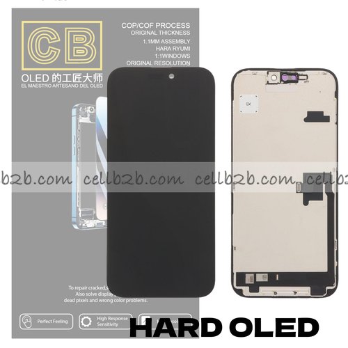 Pantalla « CB HARD OLED » iPhone 16 Pro Max control IC Reemplazable LCD+TACTIL Completo