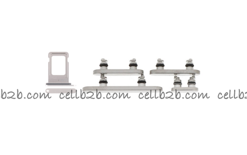Botones Lateral con SIM para iPhone 15 Pro / 15 Pro Max Blanco