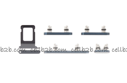 Botones Lateral con SIM para iPhone 15 Pro / 15 Pro Max Azul