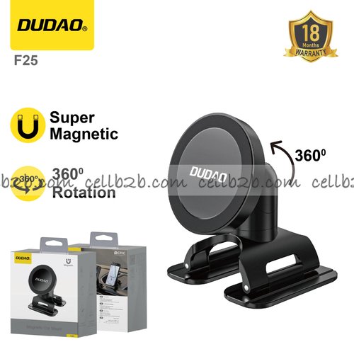 *Soporte magnético para coche con adhesivo 3M, rotación 360° y base flexible para máxima estabilidad – DUDAO F25