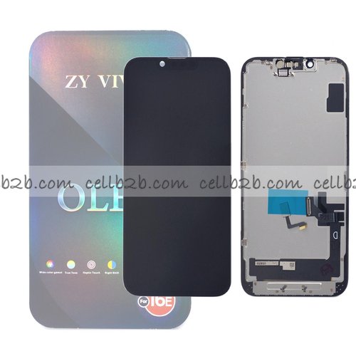 Pantalla iPhone 16E ZY FHD-COF 1080p OLED Dura LCD+Táctil Negra Completa (Control IC Reemplazable)