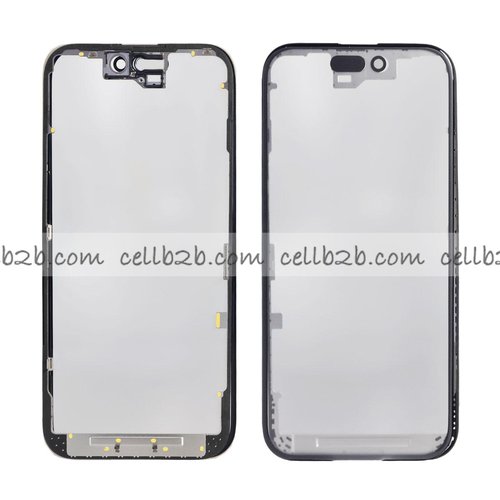 Pantalla Cristal + Marco Lateral con Pegamento para iPhone 15 Negro Original