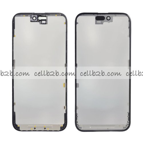 Pantalla Cristal + Marco Lateral con Pegamento para iPhone 15 Plus Negro Original